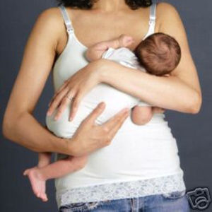 NWT Glamourmom Nursing Bra Tank with Lace Trim